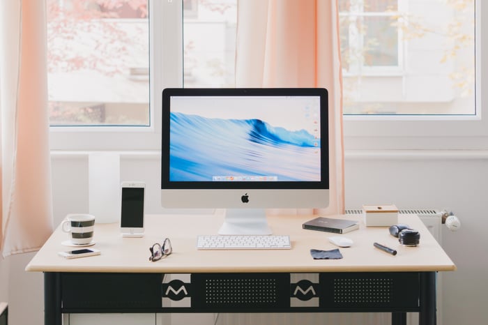 iMac on a desk